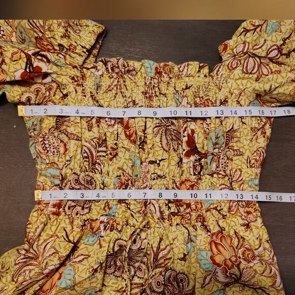 Ulla Johnson Arlo Floral Print Cotton Poplin Playsuit Romper Calla Lily Size 8 - Picture 7 of 14